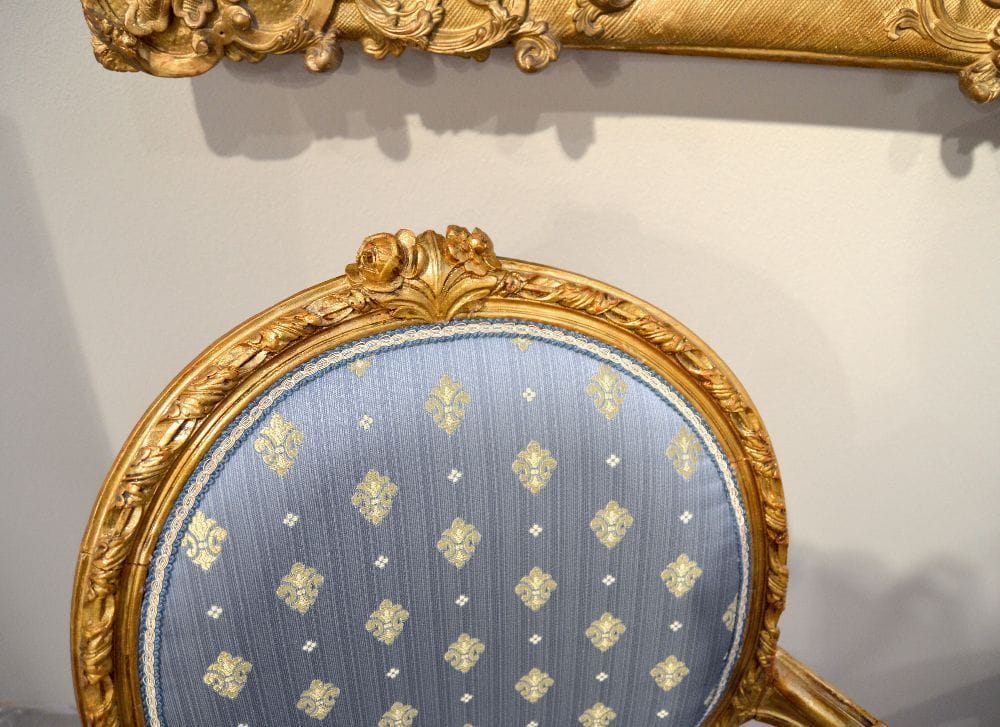 Detail of a Louis XV style chair