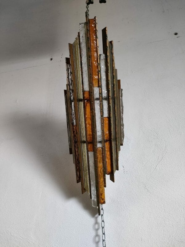 Paire d'appliques murano en verre de Murano par Albano Poli (années 70