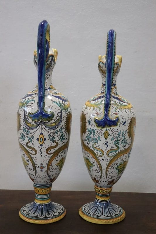 Coppia di Anfore in ceramica artistica di Deruta • Vendita Online  Antiquariato, Modernariato e Design • NowArc