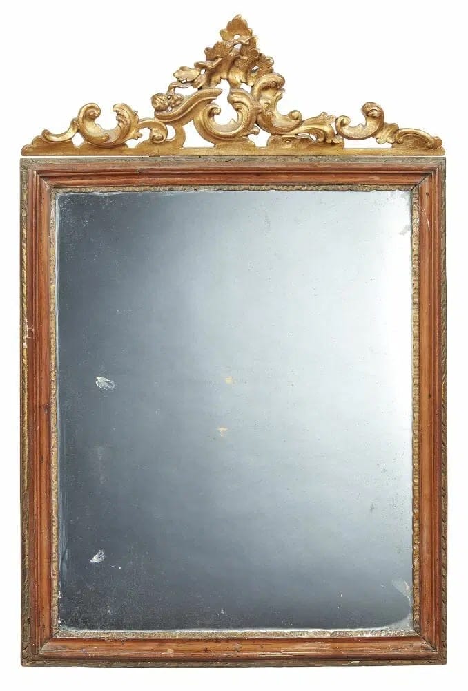 Specchio in stile Rococò del XIX-XX secolo