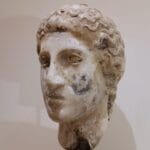 Scultura accademica del ‘900 in cera – Testa di Hera