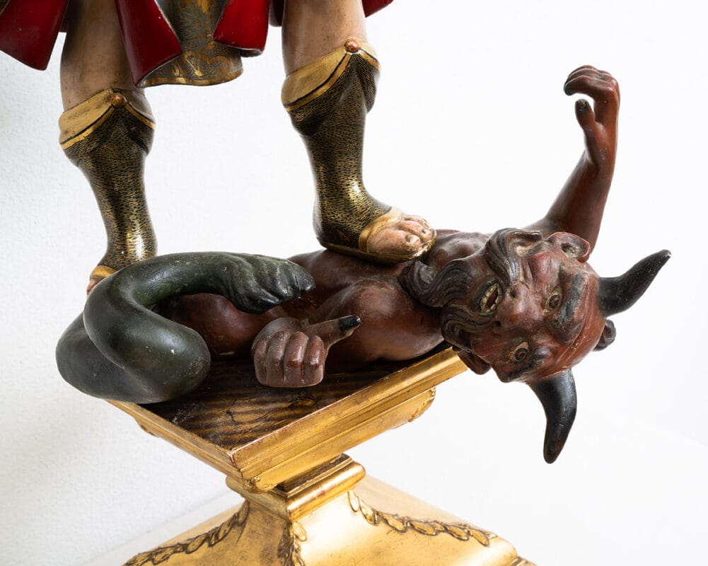 ミロアントニオ パクト ブロンズ握手彫刻 1995年 3668/3999スペイン Antique Neapolitan polychrome wooden sculpture depicting Saint